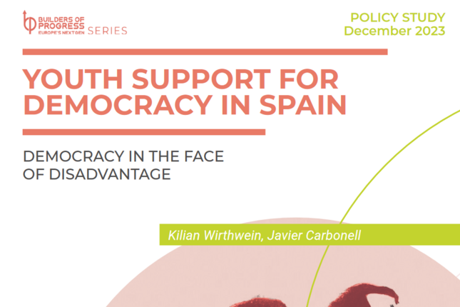 Youth support for democracy in Spain: Democracy in the face of disadvantage