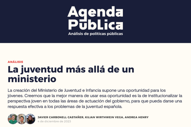 La juventud más allá de un ministerio