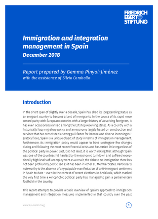Immigration and integration management in Spain