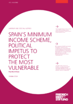 Spain's minimum income scheme, political impetus to protect the most vulnerable