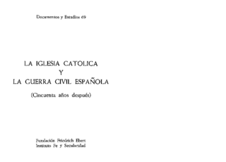 La iglesia católica y la guerra civil española